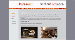 Desktop Screenshot of lesenswert-buch.de