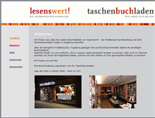Tablet Screenshot of lesenswert-buch.de